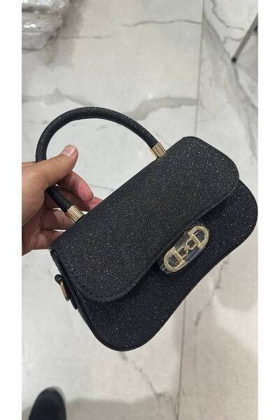 ÖZÜM ÇANTA Women's Glittery Handbag and Shoulder Bag