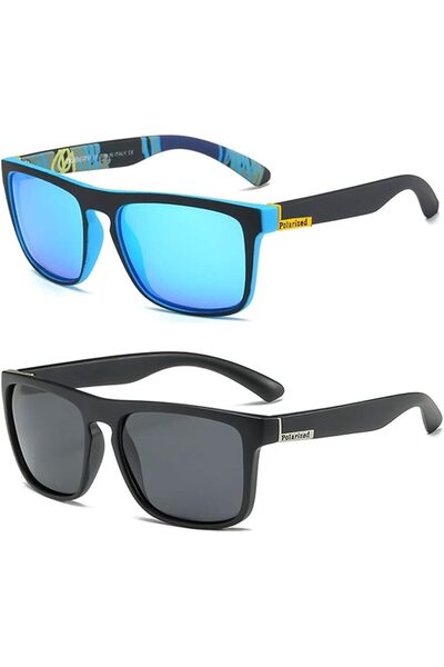 KASTWAVE Rectangular Polarized Sunglasses for Men Women, Pilot Driver Fashion...
