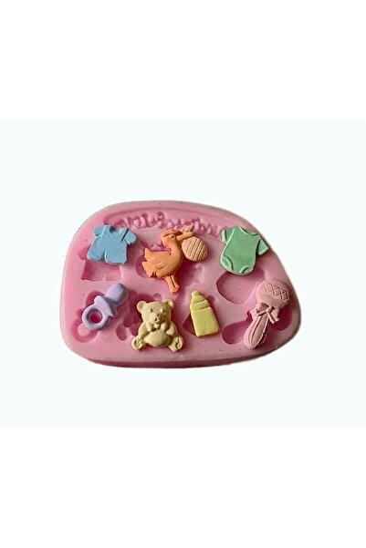 morlalem m 7-Piece Mini Miniature Board Ornaments Stickers Pacifier Teddy Bea...