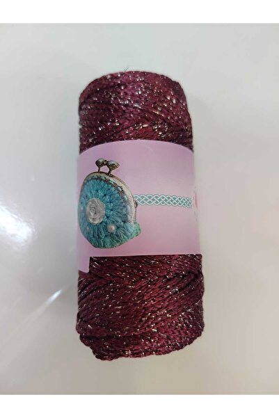 Genel Markalar SİMLİ POLYESTER MAKROME 100 Gr 125 Mt 3 - 3,5 No Tığ için uygun