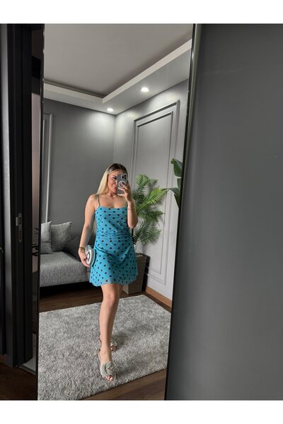 3e Rose PUANTİYELİ MİNİ ELBİSE