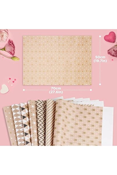 Yelajoy Gift Wrapping Paper Sheets Set,7 Pack Gift Kraft Wrap Paper,with Hemp...