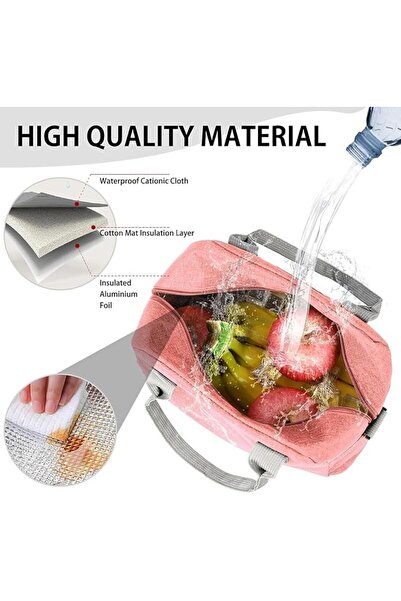 GENERAL Mylindde Lunch Bag, Insulated Lunch Tote Bag with Adjustable Strap, R...