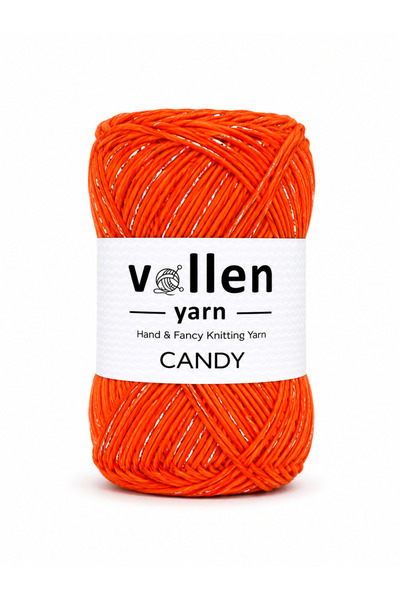 vollen yarn Fir de bumbac Candy Glitter 100 gr 165 m 65% bumbac Geantă tricot...