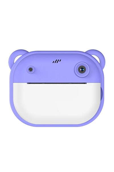 OEM Instant Παιδική Φωτογραφική Μηχανή με Θερμική Εκτύπωση Μωβ + Κάρτα Μνήμης...
