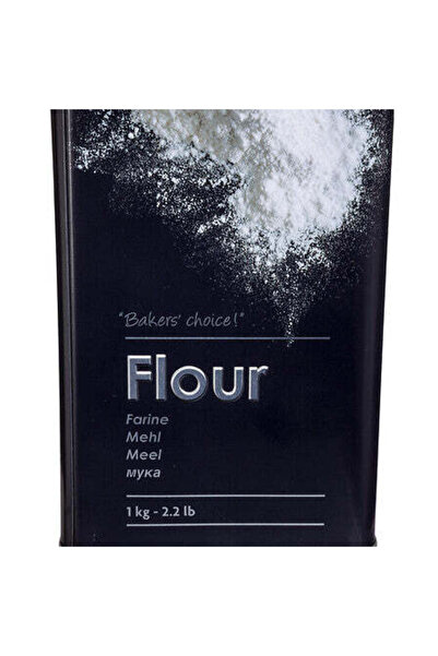 FİVE Recipient pentru făină 1kg metalic, Negru - Ediția Neagră