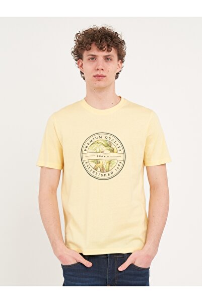 Kenvelo - Tricou barbat cu maneca scurta si imprimeu