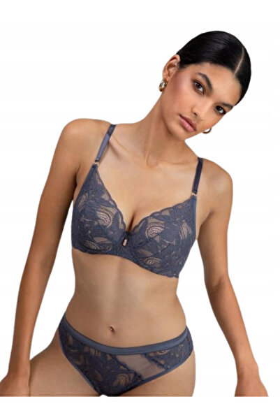ALLES Sutien Push-Up din dantelă Luce Viola, de culoare grafit deschis, de la