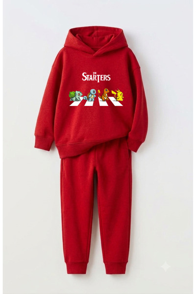 Let's Wear The Starters Premium Sweatshirt & Sweatpants Set for Kids - 2 Piec...