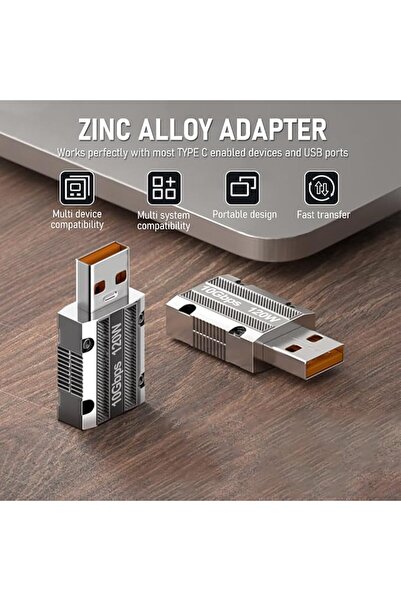 HASTHIP محول USB C إلى USB A 3.1، نقل بيانات بسرعة 10 جيجابت في الثانية، شحن ...
