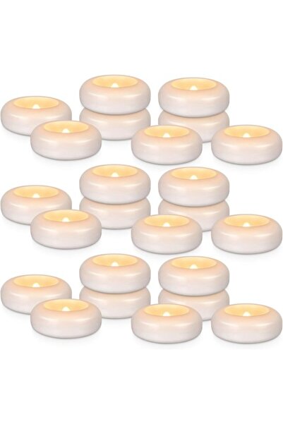 STARSTAR 24pc 3-Inch Water-Activated Waterproof Floating LED Tealight Candles
