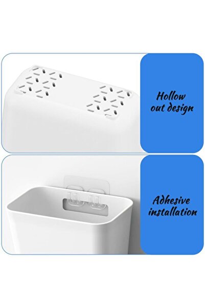 STARSTAR A set of 4 self-adhesive wall-mounted storage boxes, suitable for ki...