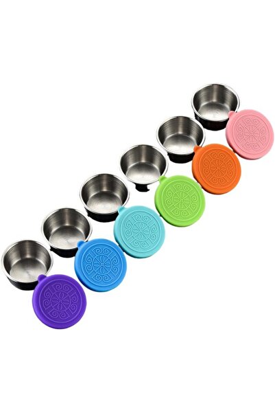 STARSTAR Suitable for 6 Pieces Salad Dressing Container Reusable Ketchup Box ...