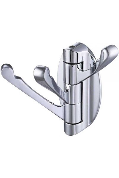 STARSTAR Wall-mounted coat rack with 3 sturdy folding rotating metal arms, su...