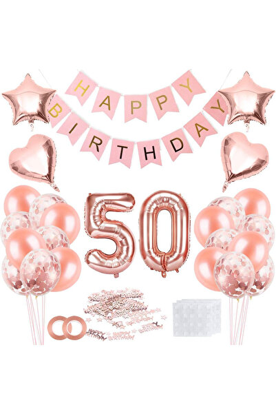 Generic Brand 50th Birthday Party Balloon Set