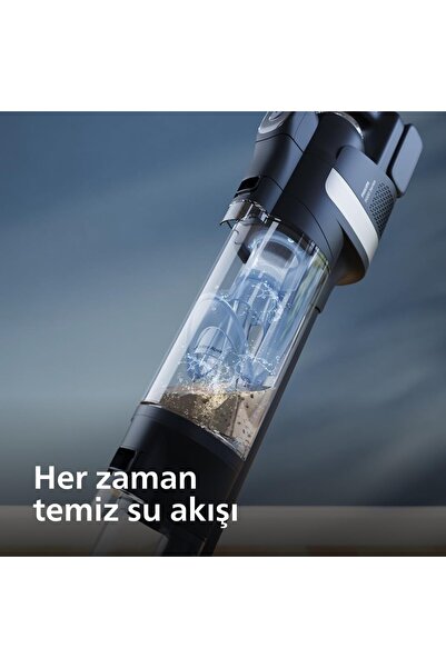 Philips Tek Süpürge 3 Işlem, Otomatik Temizlik, LED Işıklı Başlık (XW9463/11)AQUA Trio 9000 Serisi Islak&kur