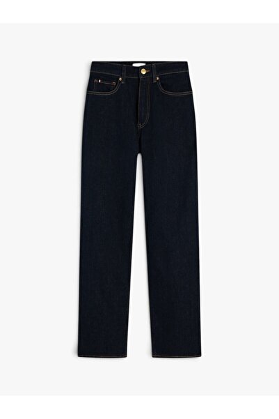 Tommy Hilfiger TAPERED RINSE HW ANKLE Kadın Mavi Denim Pantolon - WW0WW50966