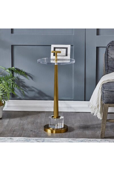 Roots Furniture Acrylic End Table Matte