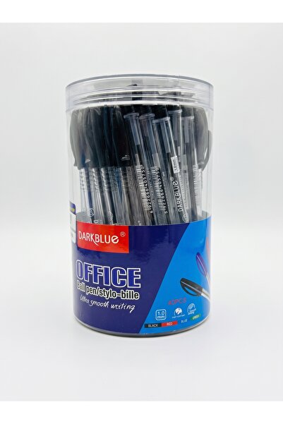 Dark Blue Darkblue Classic Smooth Writing Black Ink Office Ball Pens | Pack o...