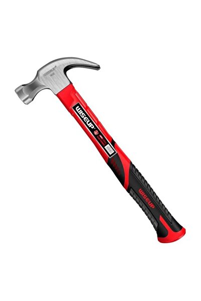 WISEUP Hammer Carbon Steel Forging Labor Saving Fiberglass Handle Hammers Rus...