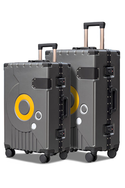 ZAAPPY Bold Aluminium Frame 2PCS SET (20/24 Inch) Luggage, Hard Shell, TSA Lo...