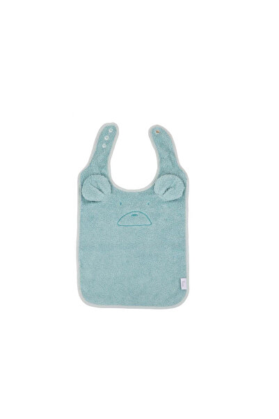 Bo Jungle B-Bib organic Bear Blue Mint