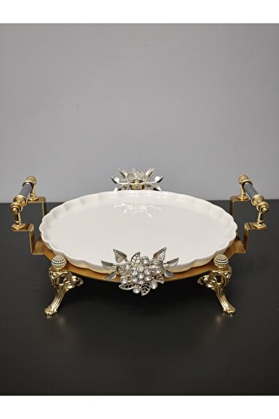 PARILTI HOME COLLECTİON Luxury Custom Laser-Cut Tableware Table Plate Cake Pl...