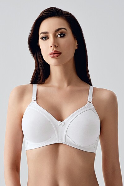 NEWBRA LINGERIE حمالة صدر قطنية ممشطة بدون أسلاك لرفع الصدر