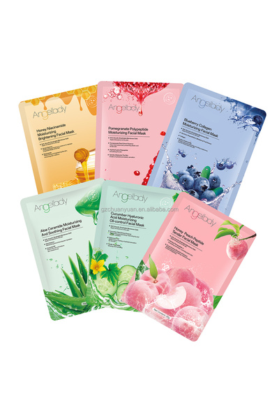 Angelbe OEM Custom Honey/Cucumber/Aloes Firming Fruit Facial Mask Natural Pla...