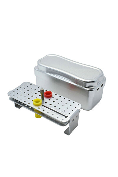 Choice silver Dental Disinfection Endo Files Holder Metal Box Autoclave Steri...