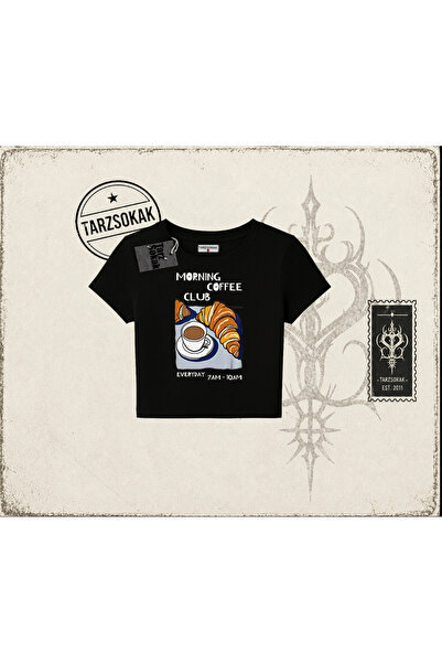 Tarzsokak Unisex Morning Coffee Club Ženska dječja majica bela