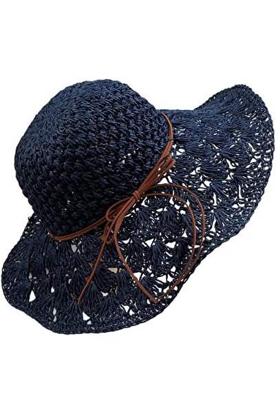 STARSTAR Women's straw hat, beach sun hat, foldable wide-brimmed women's summ...
