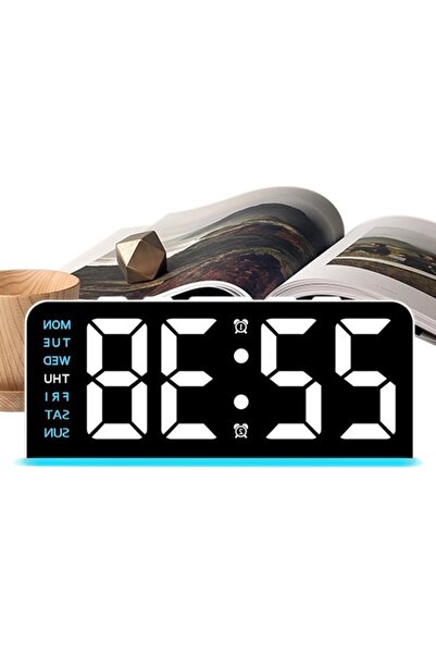 Morvena Picks Ceas cu alarmă digital - Temperatura ceasului de birou - Ilumin...