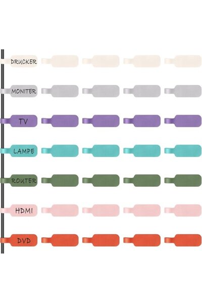 STARSTAR 35 large-format cable labels, versatile, reusable, and writable in v...