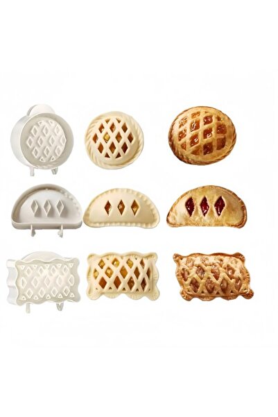 STARSTAR 3-Piece Handheld Pocket Pie & Pastry Molds Set for Holiday Baking (W...