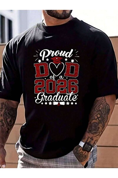 NOURAM Proud Dad A Graduate Senior Class Of 2026 Graduation T-Shirt Street Hi...