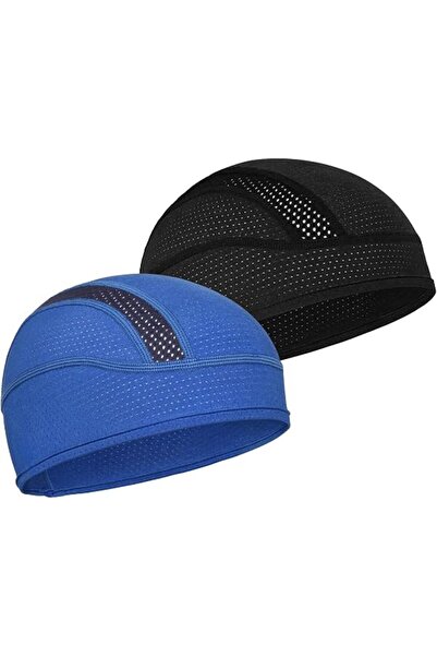 STARSTAR Two-piece helmet liner knit caps, unisex breathable mesh cycling and...