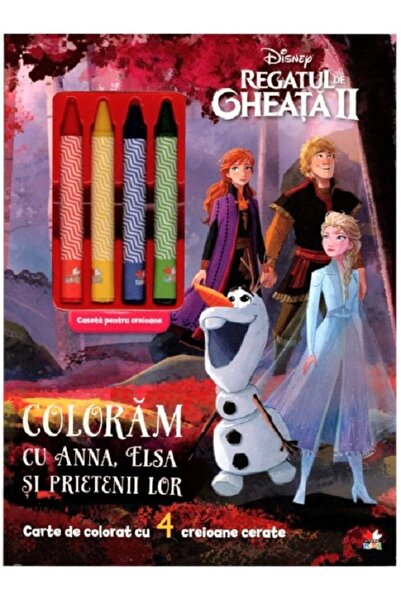 Litera Disney. Regatul de gheata II. Coloram cu Anna, Elsa si prietenii lor. ...