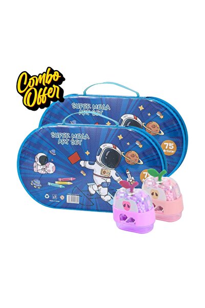 Zen Store MEGA COMBP | 2PC SHARPNER & 2PC ART SET 75 Piece Super Mega Art Set...