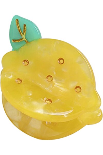 STARSTAR Summer hair clips, lemon-shaped hair clips, small-sized cellulose ac...