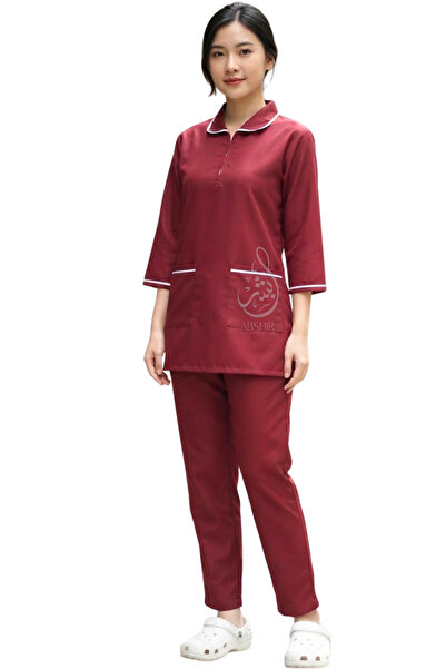 ABSHIR Housemaid/Khadama/Nanny/Babysitter SET Uniform Set, ZIPPER NECK with 3...