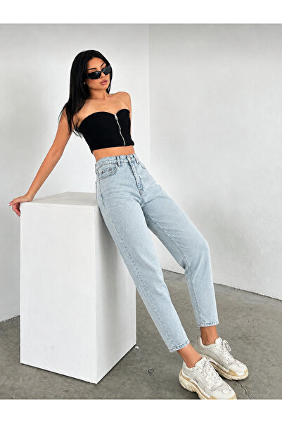 sion jeans Julia Milano Light Blue Ice Snow Washed Women's Denim Trousers Dai...