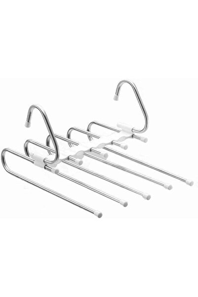 STARSTAR 4 - pc - 5 - Layer Stainless Steel Trouser Hanger Set | Space - Savi...