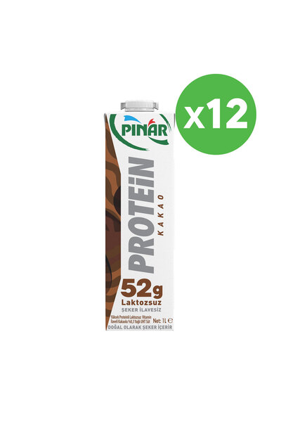 Pınar Protein Süt Kakaolu 1 L X 12 Adet