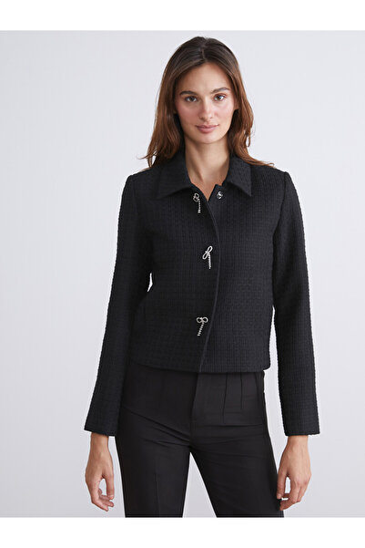 LC Waikiki Textured Women's Tweed Jacket