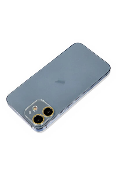 OSKA GLOBAL واقي عدسة الكاميرا اللامع لـ Apple iPhone 12 - ذهبي