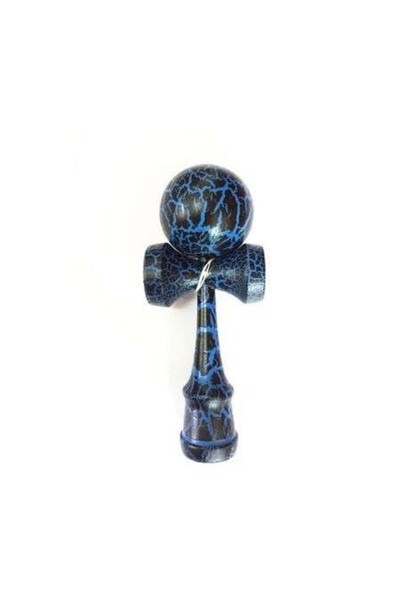 OEM Kendama Ball Half Crack Negru Lemn Fag Albastru Albastru