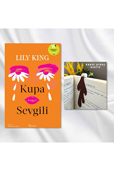 Koridor Yayıncılık KUPA SEVGİLİ / DÖKÜLEN KAHVE FİGÜRLÜ KİTAP AYRACI HEDİYE