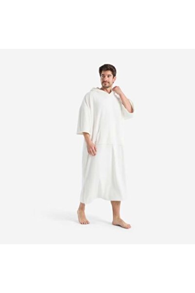 TELAHOME بونشو رجالي - روب استحمام رجالي -اوف وايت - XS/S