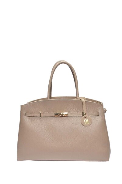 SimpleFind Anna Luchini Geanta piele -DACIANA-Taupe,Geanta de mana piele natu...